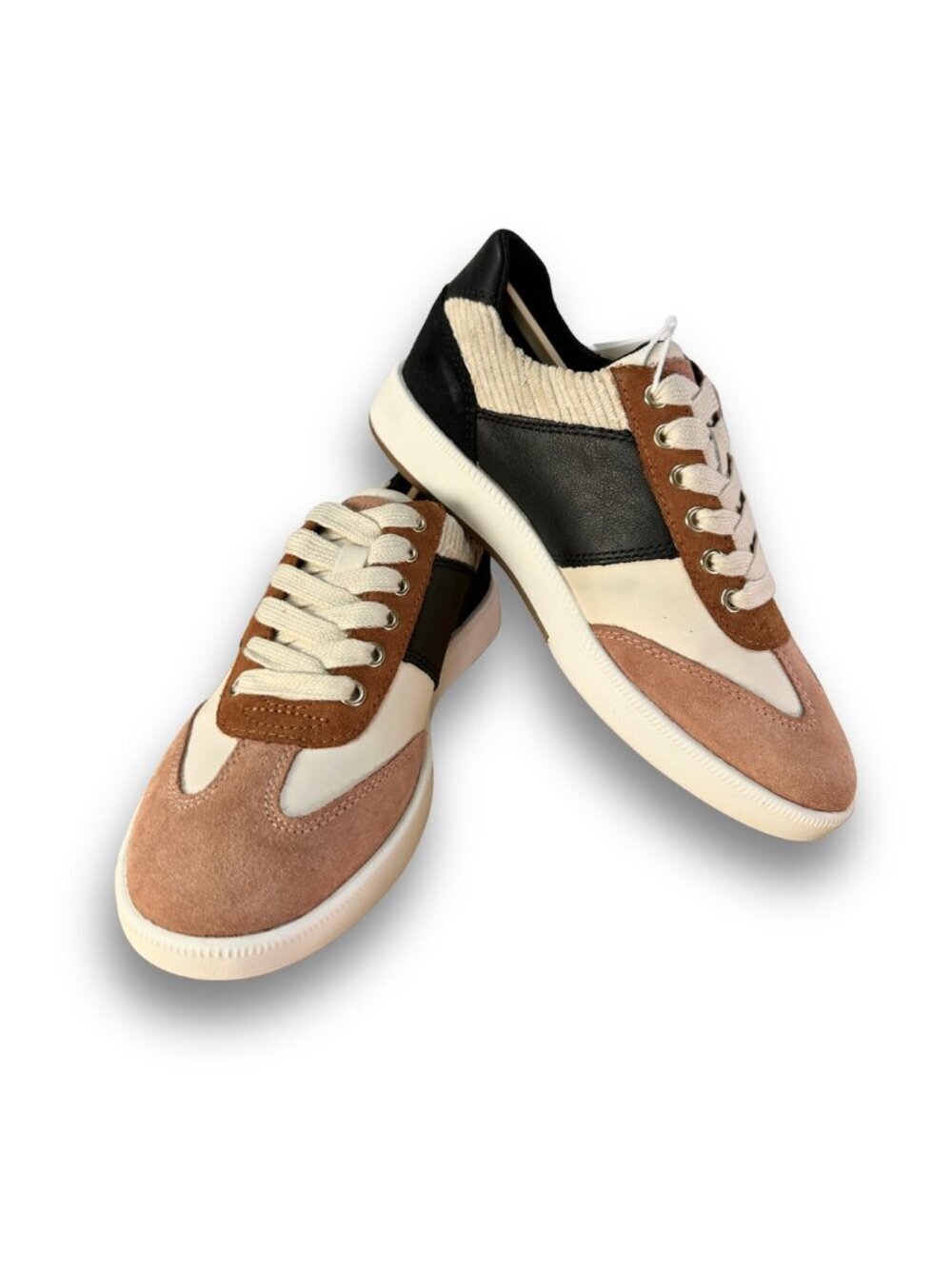 Geox Colorblock Sneakers Low Top Casual Shoes Size 5 NWT Neutral Walking Shoes